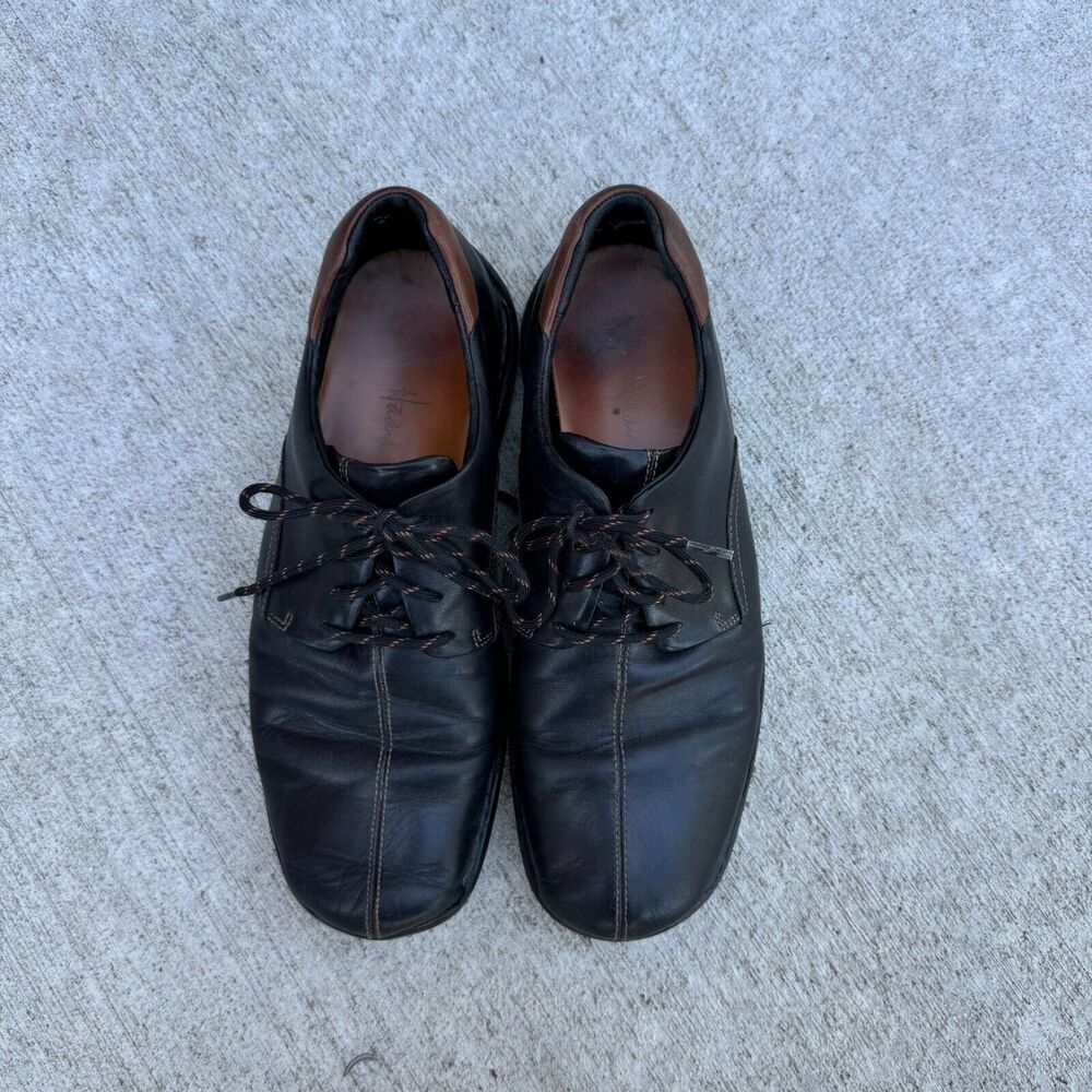 Cole Haan Zeno LaceāII Oxford Shoes Men Size 10 Black Leather Split Toeā Comfort